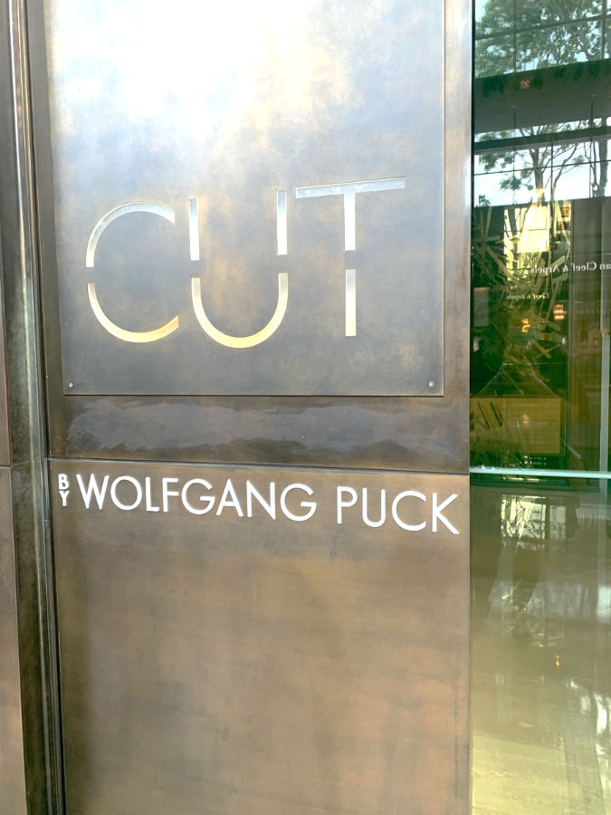 CUT by Wolfgang Puck Signage at The Shoppes at Marina Bay Sands
