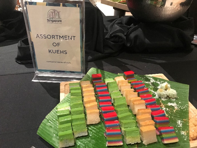 Kueh platter served during the AIJA social gathering at Tanjong Beach Club
