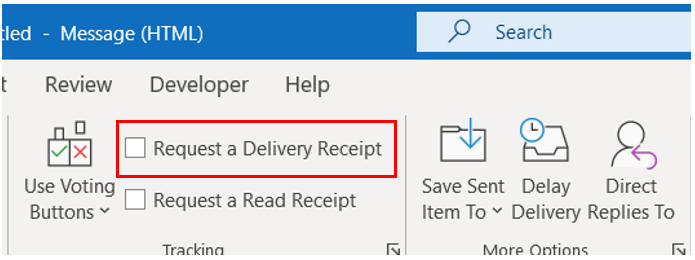 Avoid relying on the delivery receipt feature