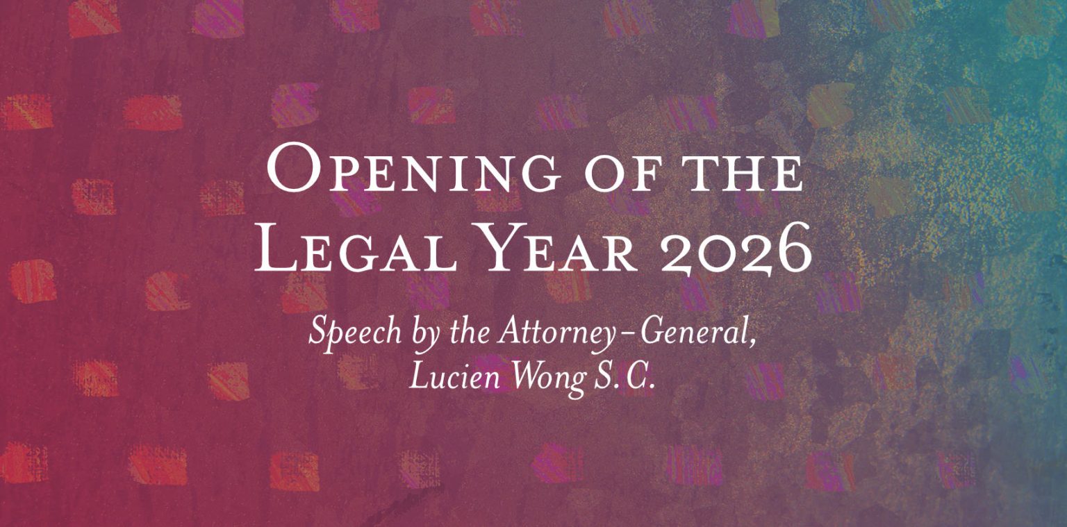Opening of the Legal Year 2026 - Speech by the Attorney-General - The ...