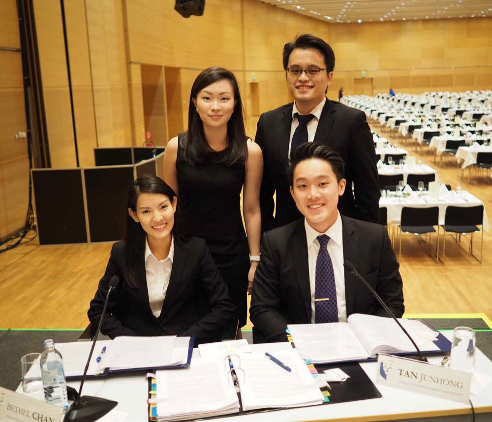 A Singapore team at the Vis moot
