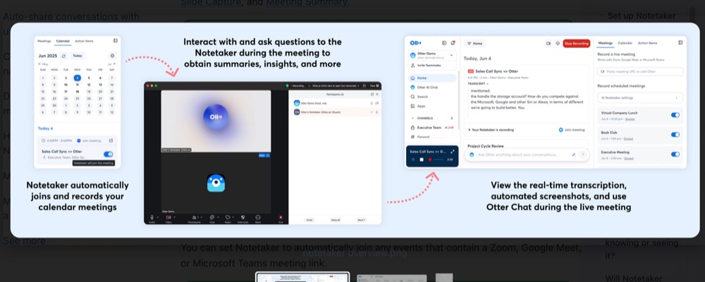 Source: https://help.otter.ai/hc/en-us/articles/4425393298327-Otter-Notetaker-Overview